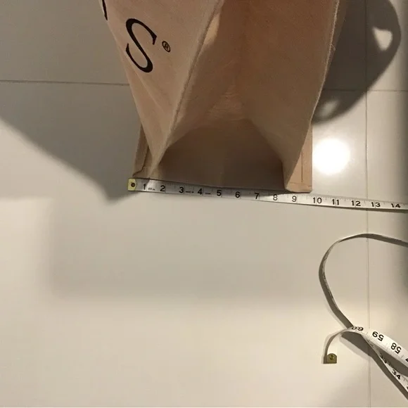 Arhaus Tan XLarge Tote Bag with Black Handles - Picture 5 of 5